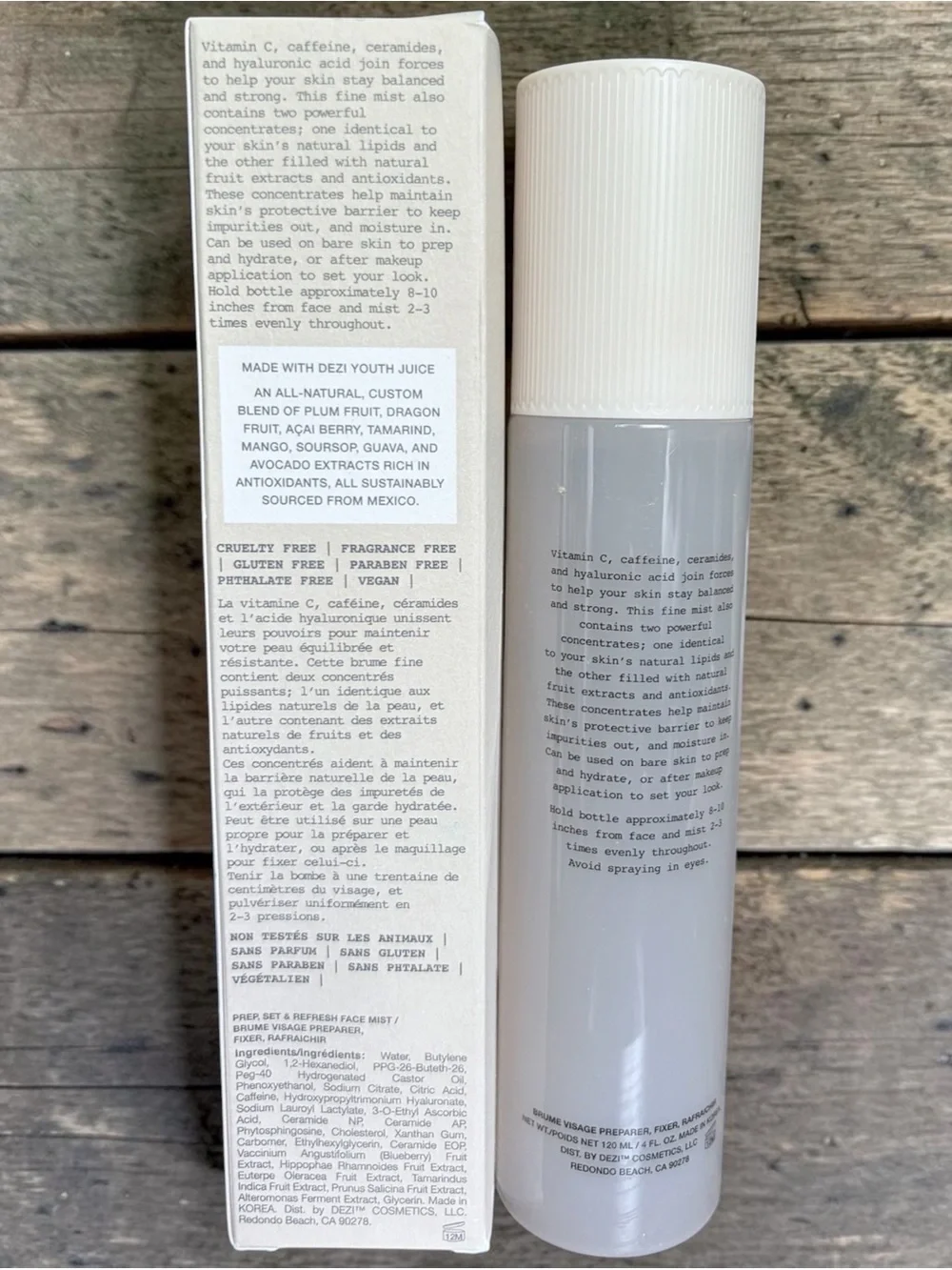 Dezi Skin Dew Me Over Prep, Set & Refresh Face Mist NIB